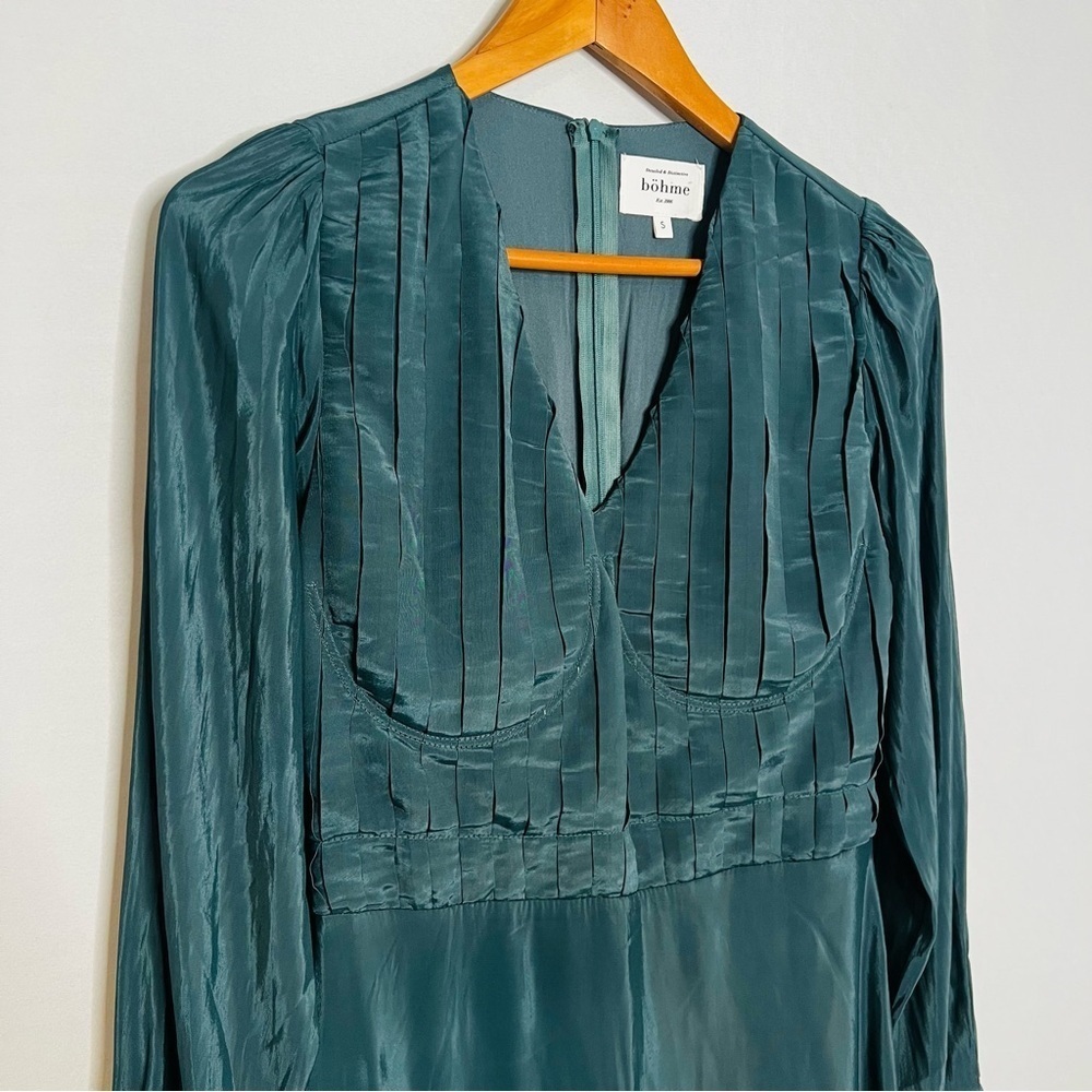 Bohme Elegant Green Midi Dress - Picture 9 of 16